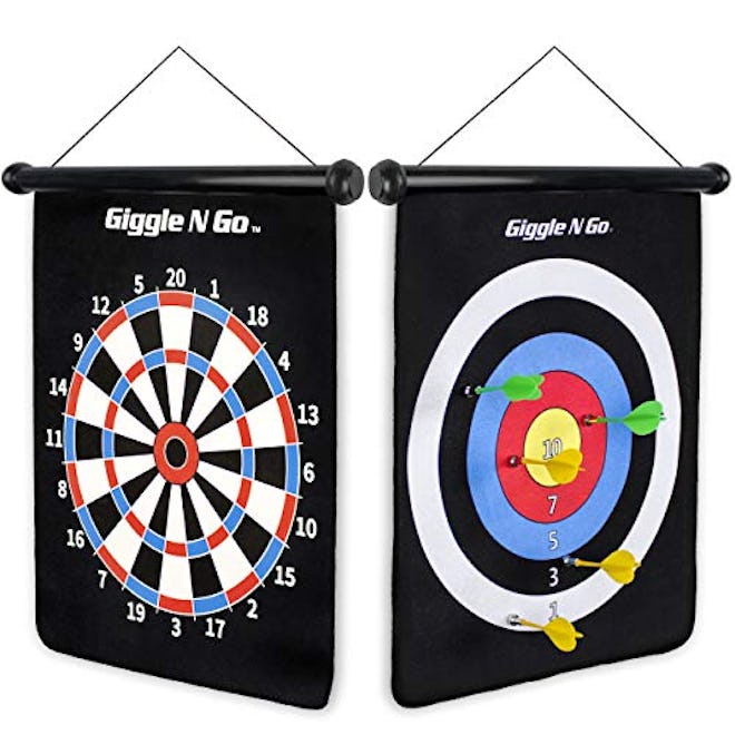 Giggle N Go Reversible Roll-Up Dart Game