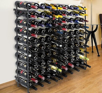 With a capacity of 100 bottles, this Sorbus Wine Rack is one of the best wine racks.