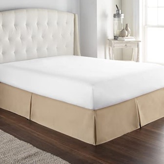 HC Collection Taupe King Bed Skirt