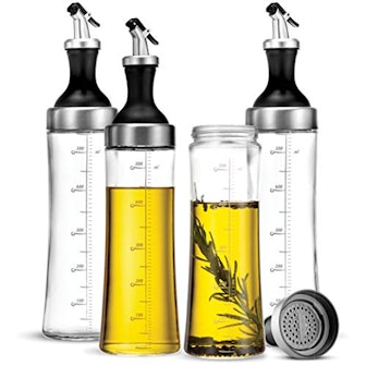 FineDine Glass Oil & Vinegar Dispensers (2-Pack)