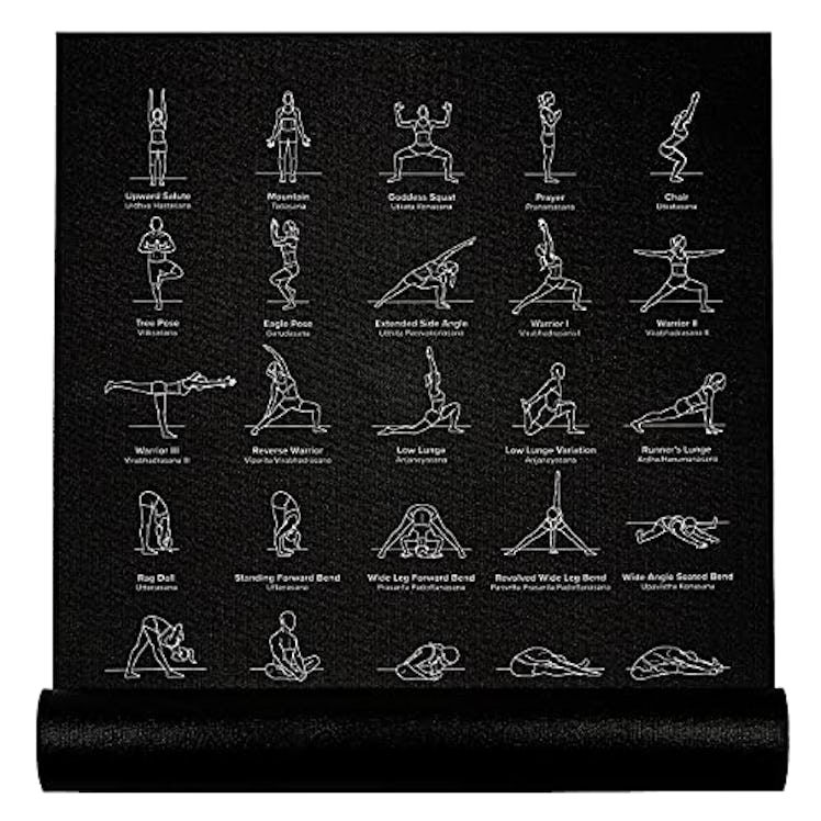 NewMe Yoga Mat with Poses