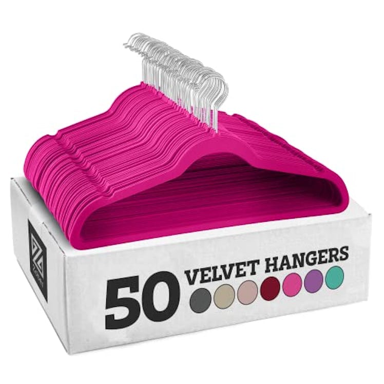 ZOBER Space Saving Velvet Hangers