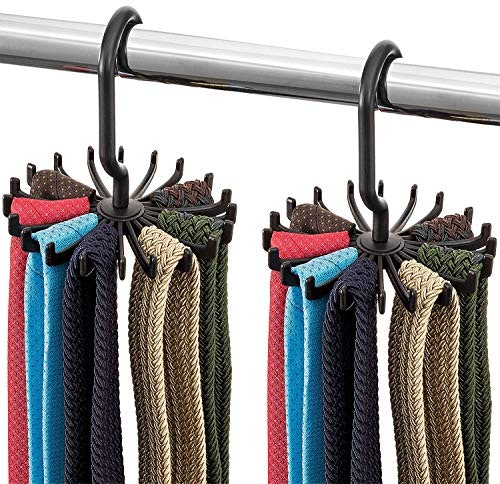 ZOBER Space-Saving Tie Rack Hangers