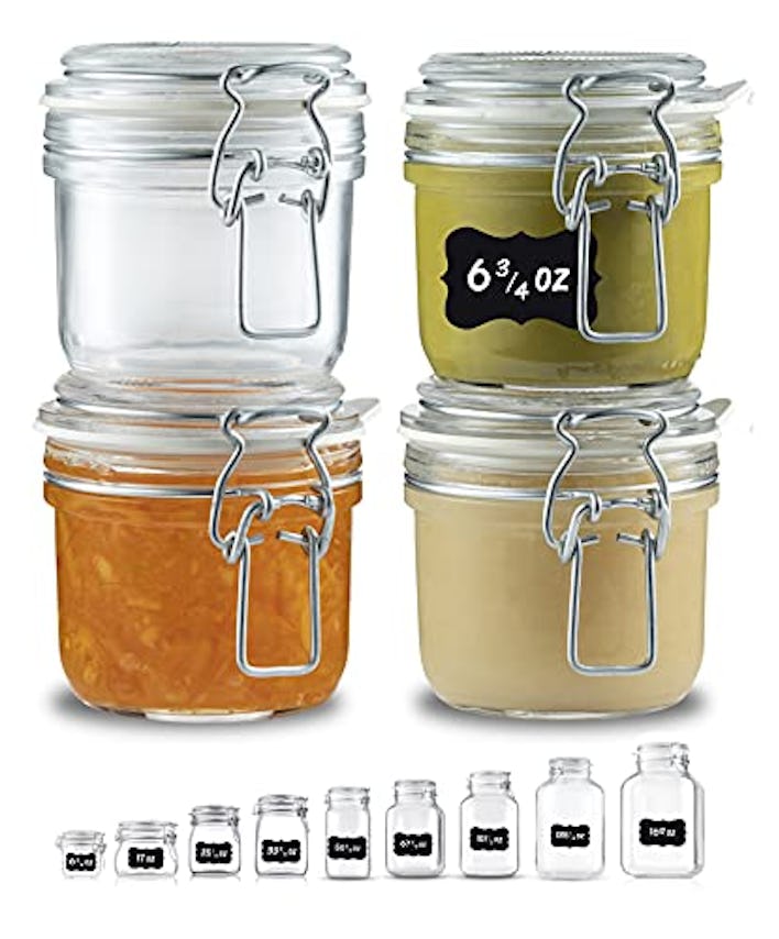 Bormioli Rocco Glass Fido Jars (4-Pack)