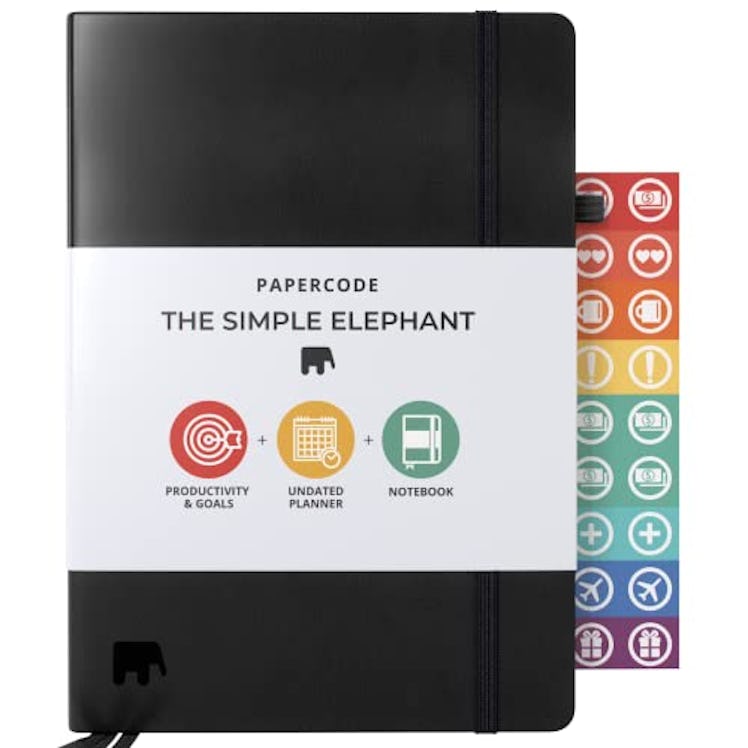 Papercode Daily Planner 2022-2023 - Simple Elephant Undated Daily, Weekly, and Monthly Calendar Plan...