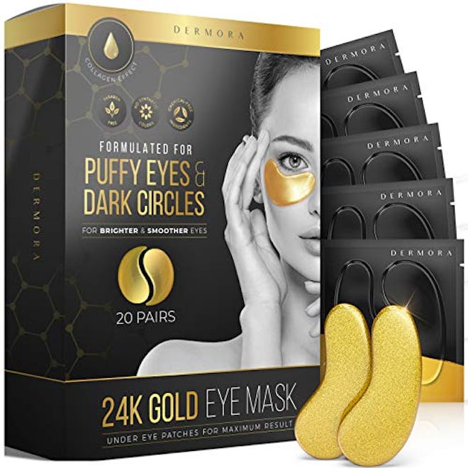 DERMORA 24K Gold Eye Mask (20 Pairs)