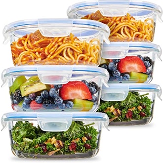 Superior Glass Meal-Prep Pasta Containers (3-Pack)