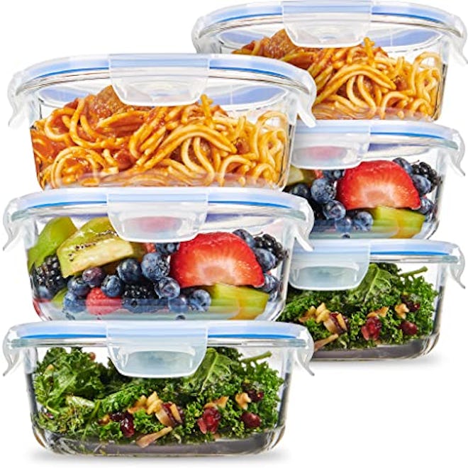 Superior Glass Meal-Prep Pasta Containers (3-Pack)