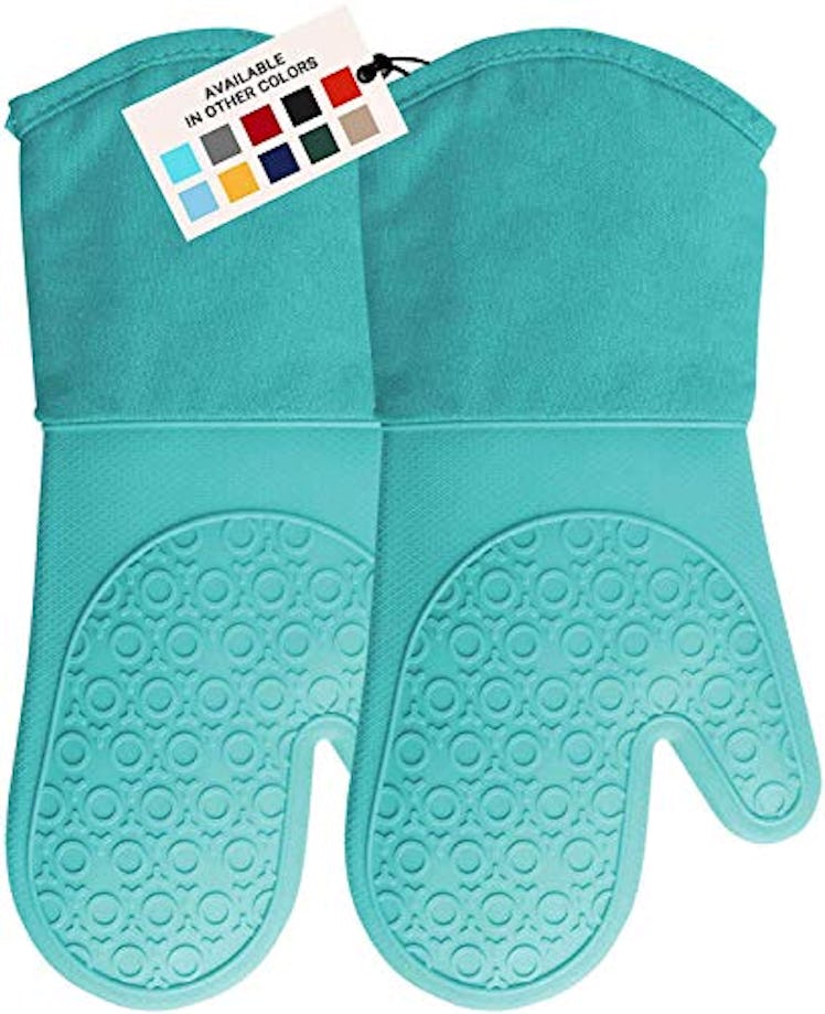 HOMWE Extra Long Professional Silicone Oven Mitt