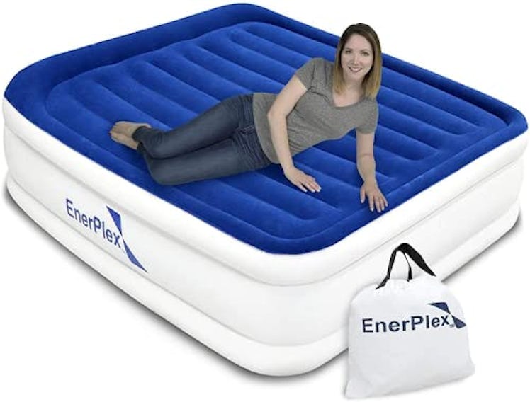 EnerPlex Air Mattress Inflatable Bed w/ Built-in Dual Pump