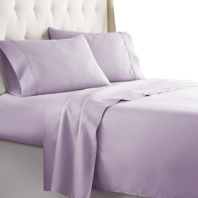 HC Collection Queen Size Sheets Set - Bedding Sheets & Pillowcases w/ 16 inch Deep Pockets - Fade Re...