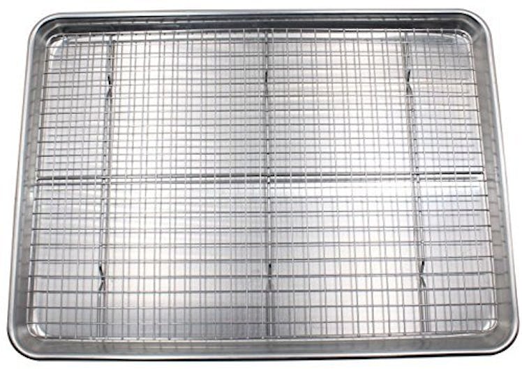 Checkered Chef Baking Sheet with Wire Rack Set