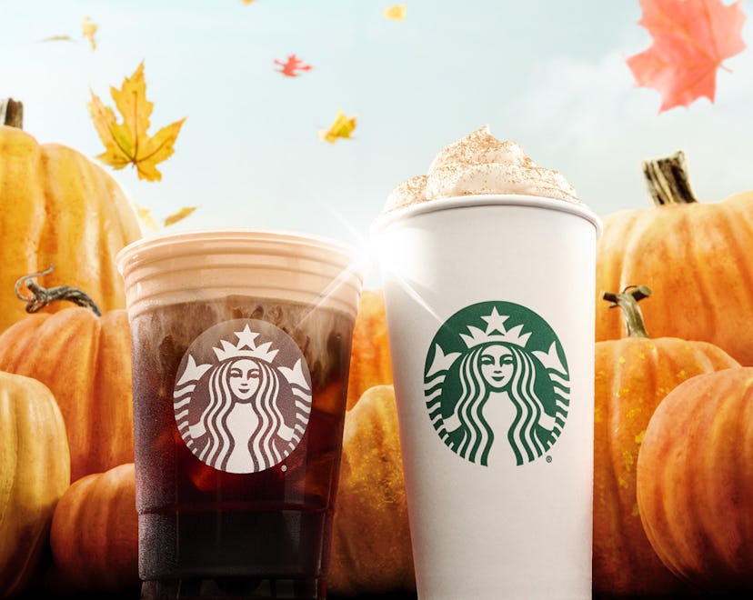 The 2022 Starbucks fall drinks include the classic pumpkin spice latte and pumpkin cream cold brew.