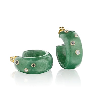 Bleecker & Prince green earrings