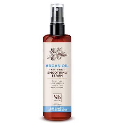 Soapbox Argan Oil Anti-Frizz Smoothing Serum is Best Serum Spray For Curly Hair