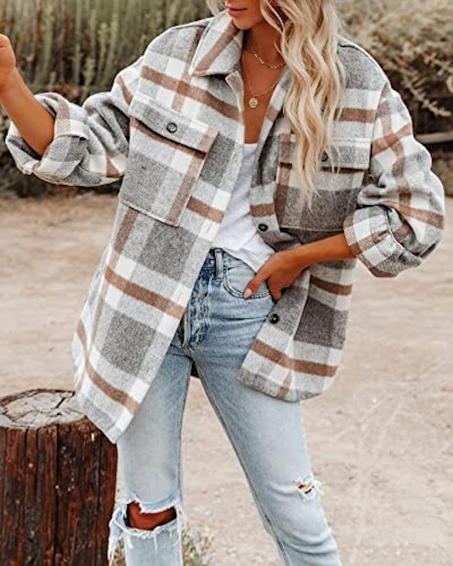 Beaully Plaid Flannel Jacket