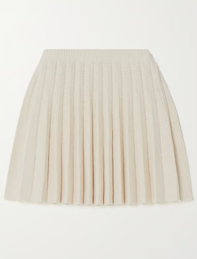 Mattia Cotton Knit Mini Skirt