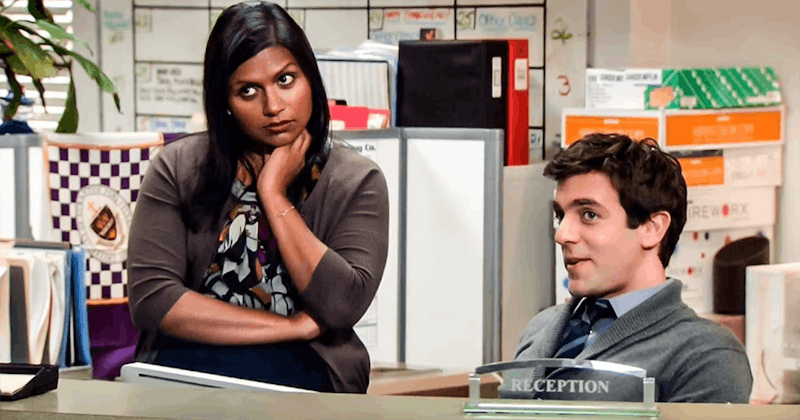 Mindy Kaling and BJ Novak in 'The Office.'