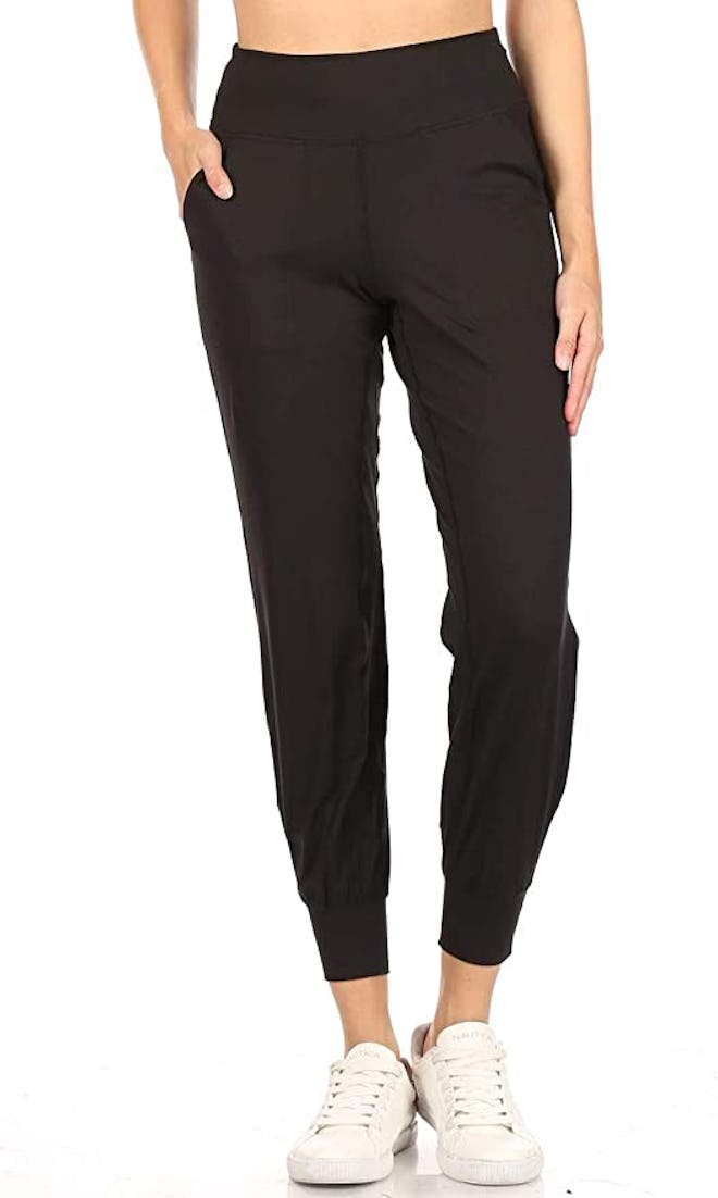 Leggings Depot Jogger Track Cuff Sweatpants