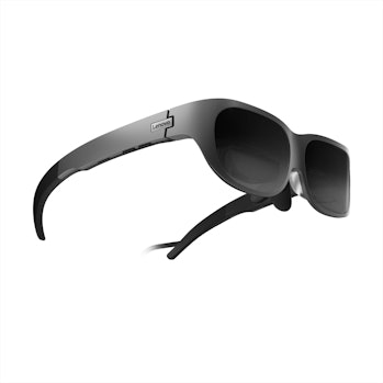 The Lenovo T1 Glasses viewed from the side.