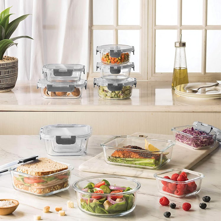 FineDine Glass Food Storage Containers (Set of 12)