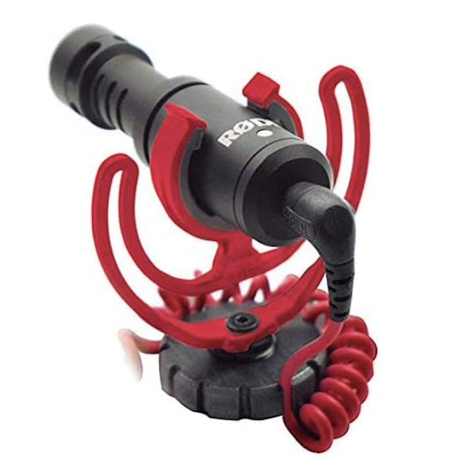 This compact mic for TikTok clips onto your phone or camera and picks up audio right in front. 