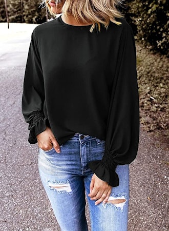 Dokotoo Ruffle Sleeve Blouse