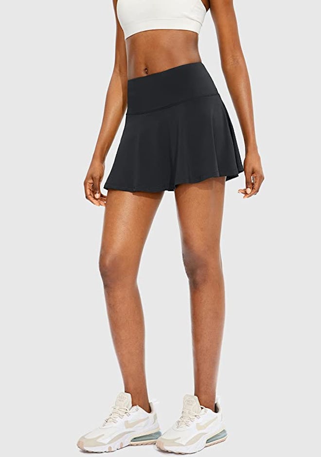 SANTINY Pleated Athletic Skort