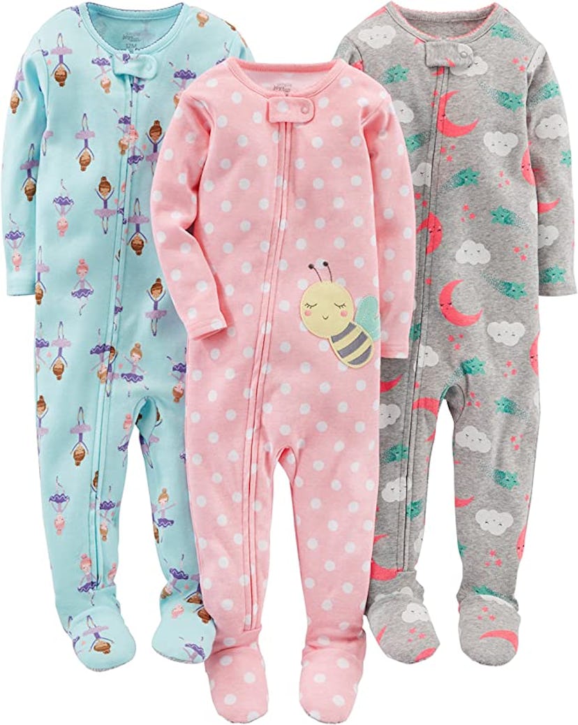 Simple Joys by Carter's Snug-Fit Footed Cotton Pajamas