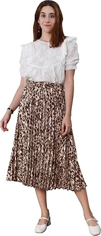 CHARTOU Pleated Midi Skirt