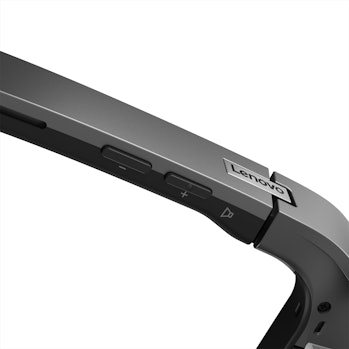 Buttons on the Lenovo T1 Glasses.