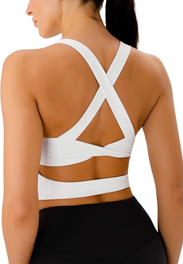 JOYSPELS Criss-Cross Back Sports Bra