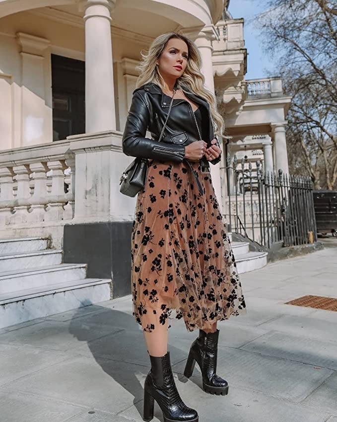 CHICWISH Mesh Midi Skirt