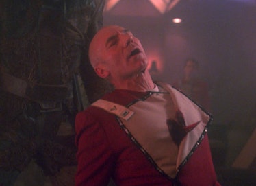 Picard getting stabbed in TNG