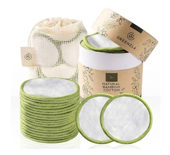 Greenzla Reusable Bamboo-Cotton Rounds (20-Count)