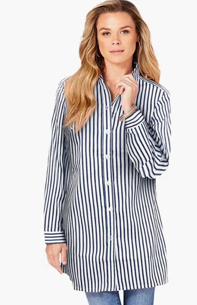 Roaman’s Tunic Button Down