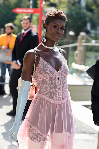 Tessa Thompson and Jodie Turner Smith wearing tulle in Venice