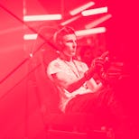 Sim racer James Baldwin