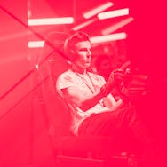 Sim racer James Baldwin