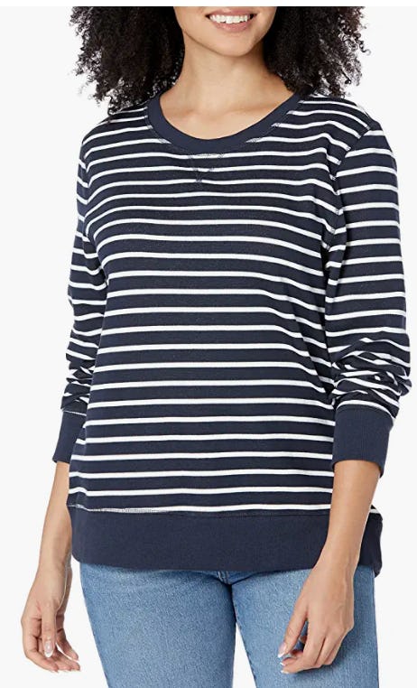 Amazon Essentials French Terry Fleece Crewneck Sweatshirt