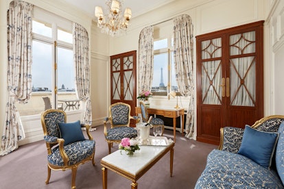 A room with one of the best views at Paris city in Hotel Raphael 