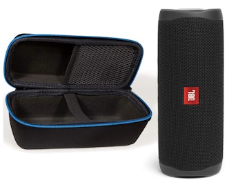 This JBL waterproof Bluetooth speaker for a boat has a 50-foot Bluetooth range and offers amazing ba...