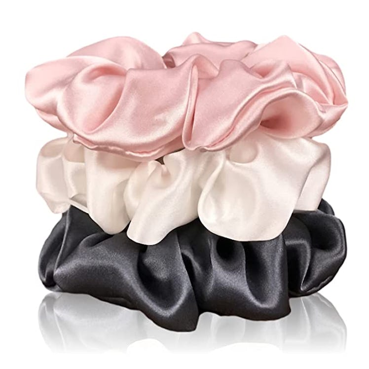 a heat-free styling hack is to use Celestial Silk Mulberry Silk Scrunchies