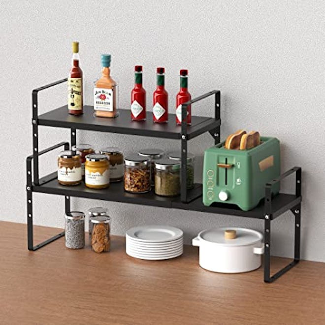 SANNO Expandable Kitchen Cupboard Organizer