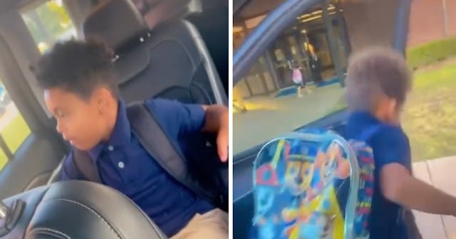 A mom has gone viral for being completely real about how parents should use the school drop-off line...
