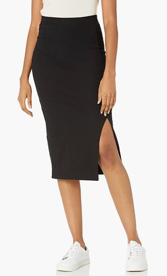 The Drop Veronique High Waist Slit Skirt