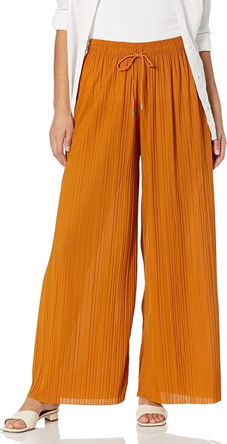 Made By Johnny Pleated Wide Leg Palazzo Pants