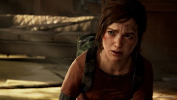 Ellie in The Last of Us Part I.
