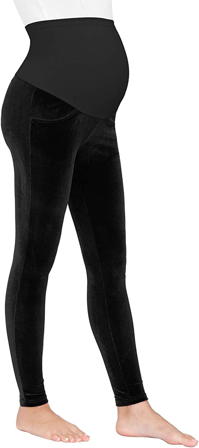 Maacie Velvet Maternity Leggings