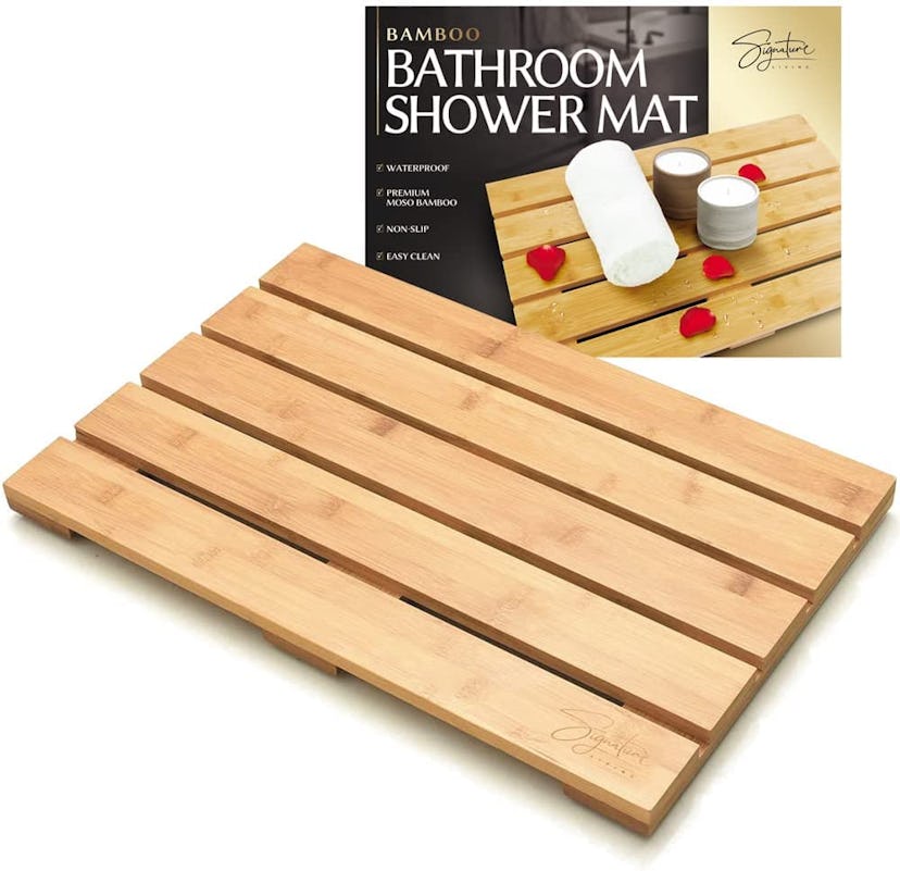 Signature Living Bamboo Bath Mat